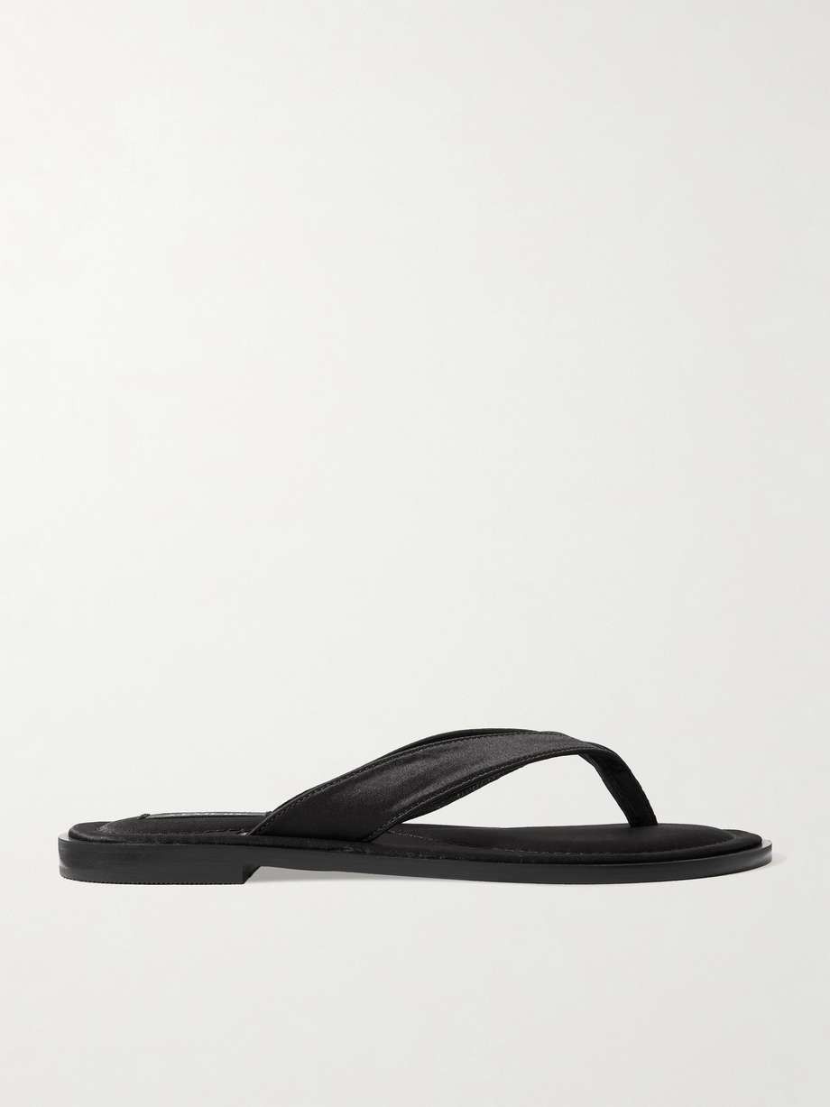 A Emery Morgan satin flip flops