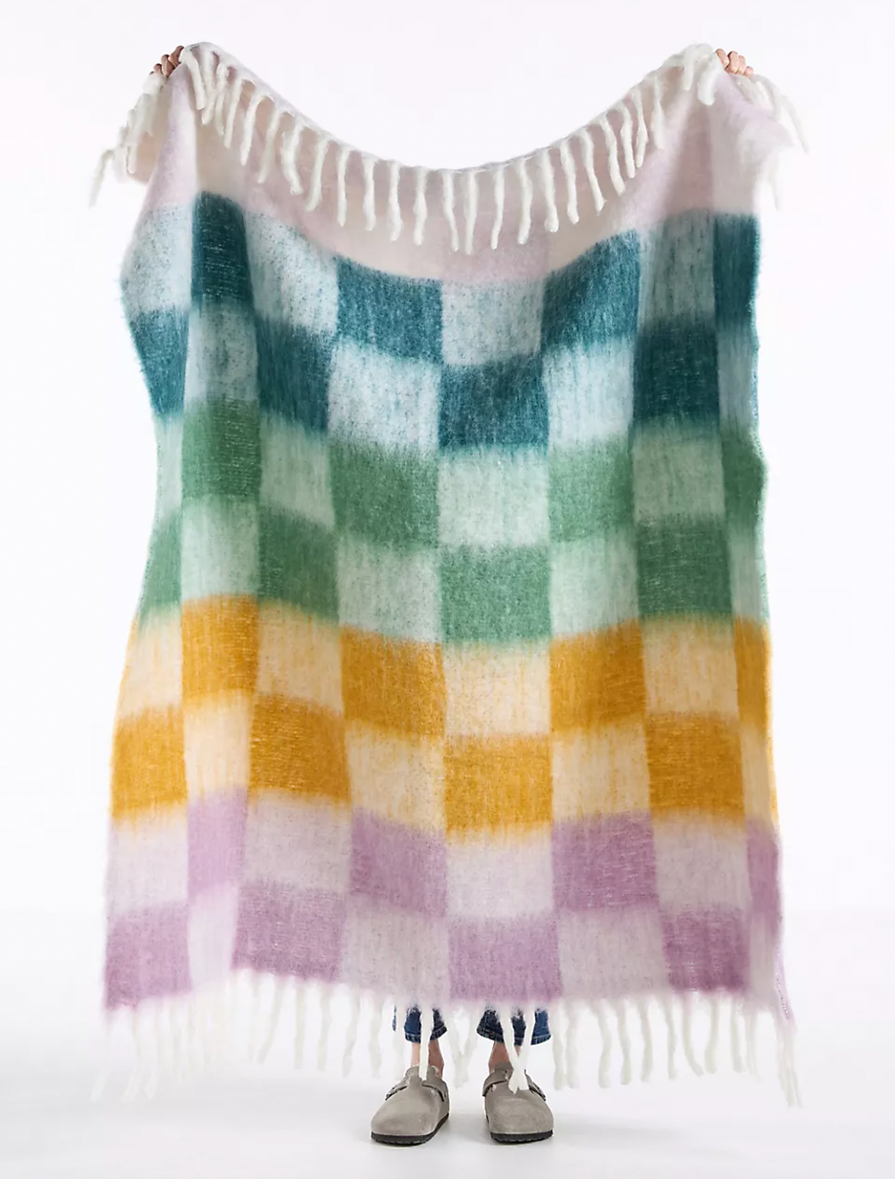 Cozy Cocoon Fringed Throw Blanket