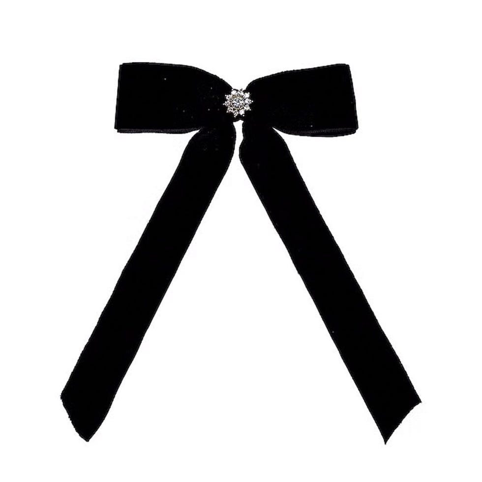 Emi Jay Bow Barrette in Black.