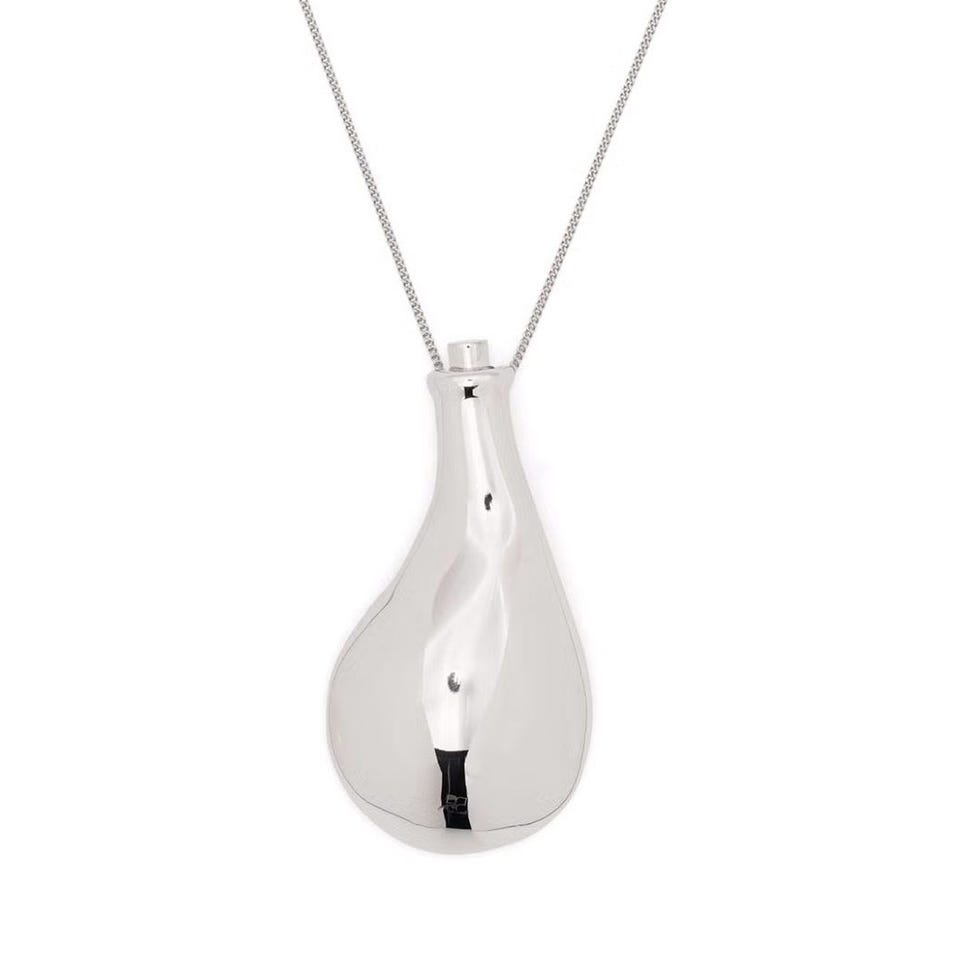 Courrèges Flask-pendant necklace