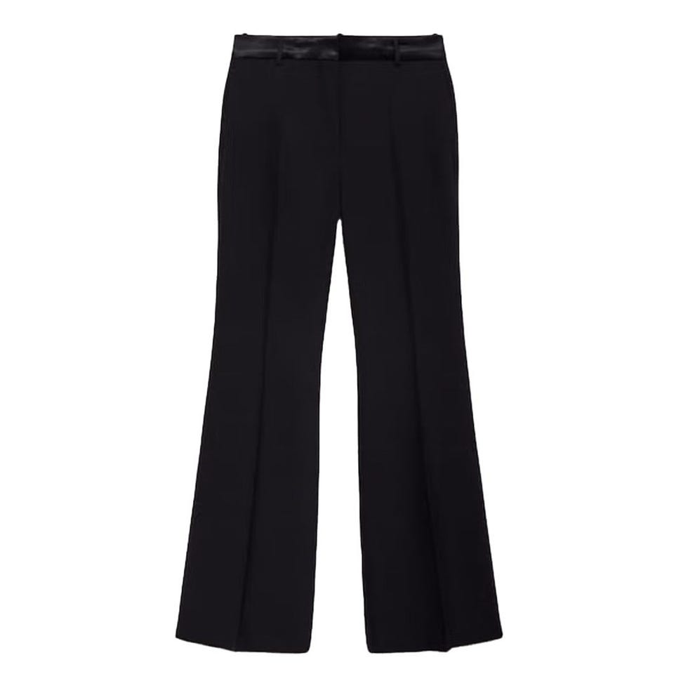 Suit pants with satin details