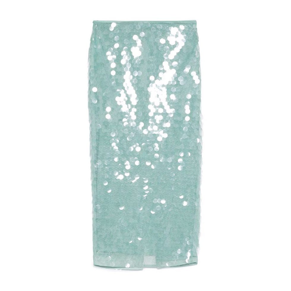 Casey paillette-embellished tulle midi skirt