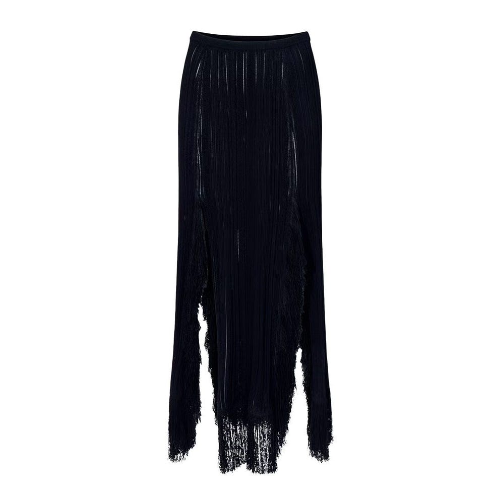 Proenza Schouler Alaina Skirt in Viscose Fringe Knit