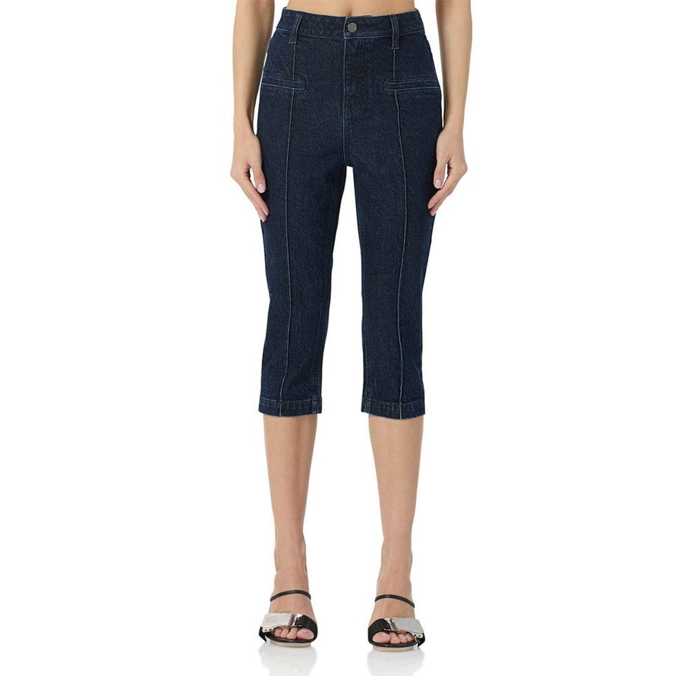 Pixie Pintuck Capri Jeans