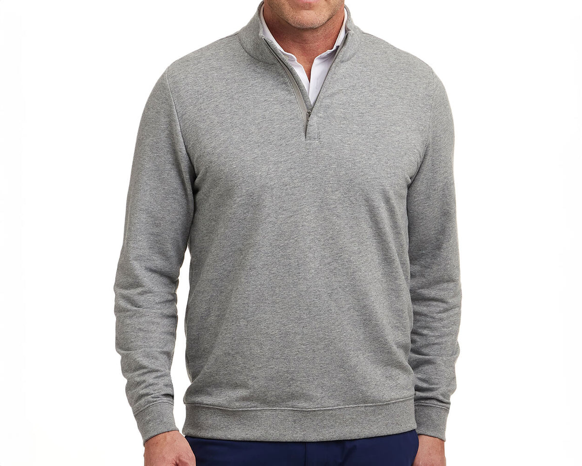 The Harper Pullover: Heathered Gray