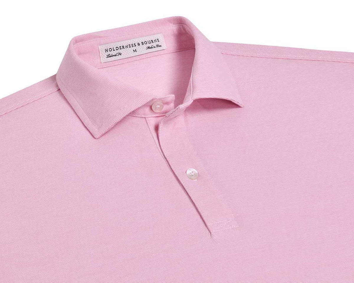 The Hunter Shirt: Scotch Pink & White