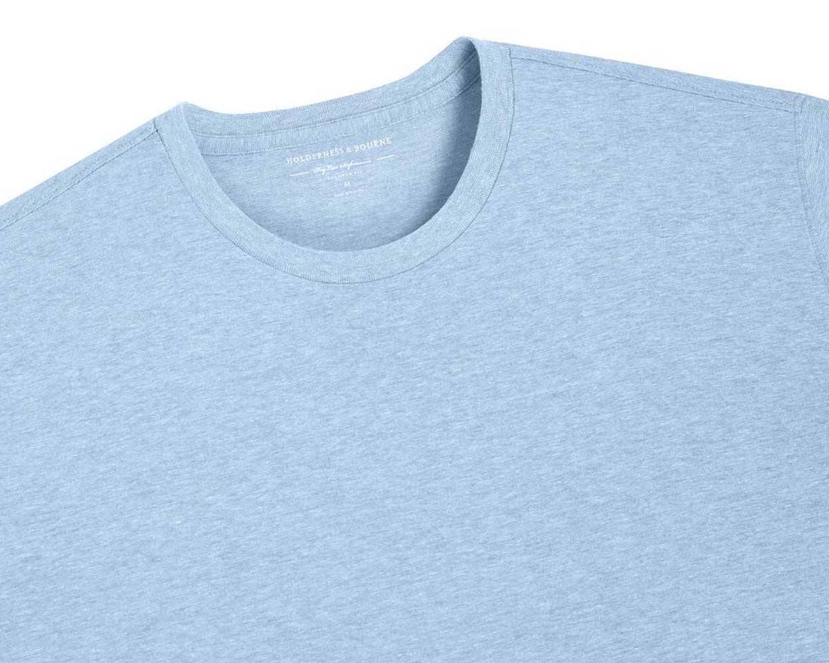 The Mason T-Shirt: Heathered Skye