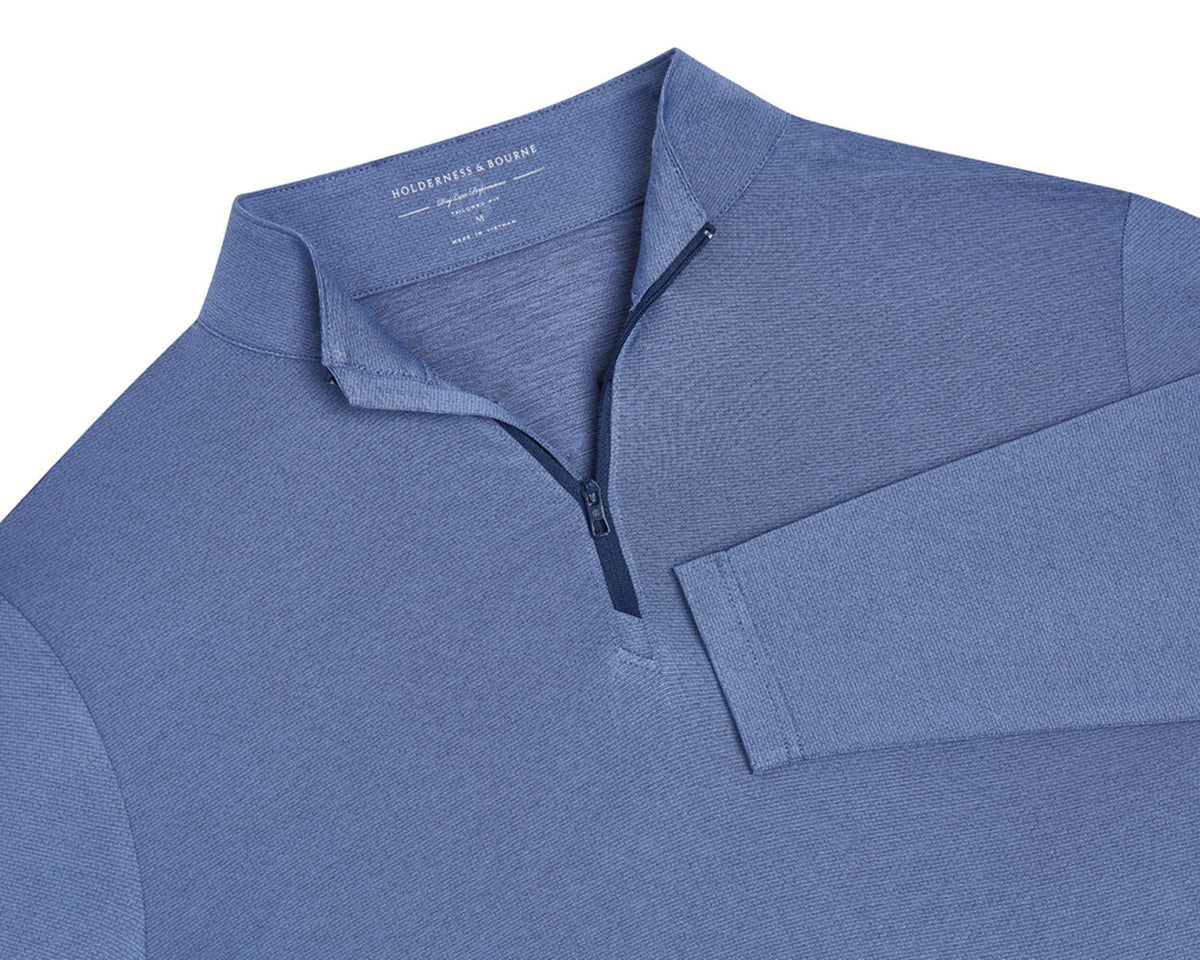 Holderness & Bourne The Bell The Bell Men’s Blue Quarter Zip