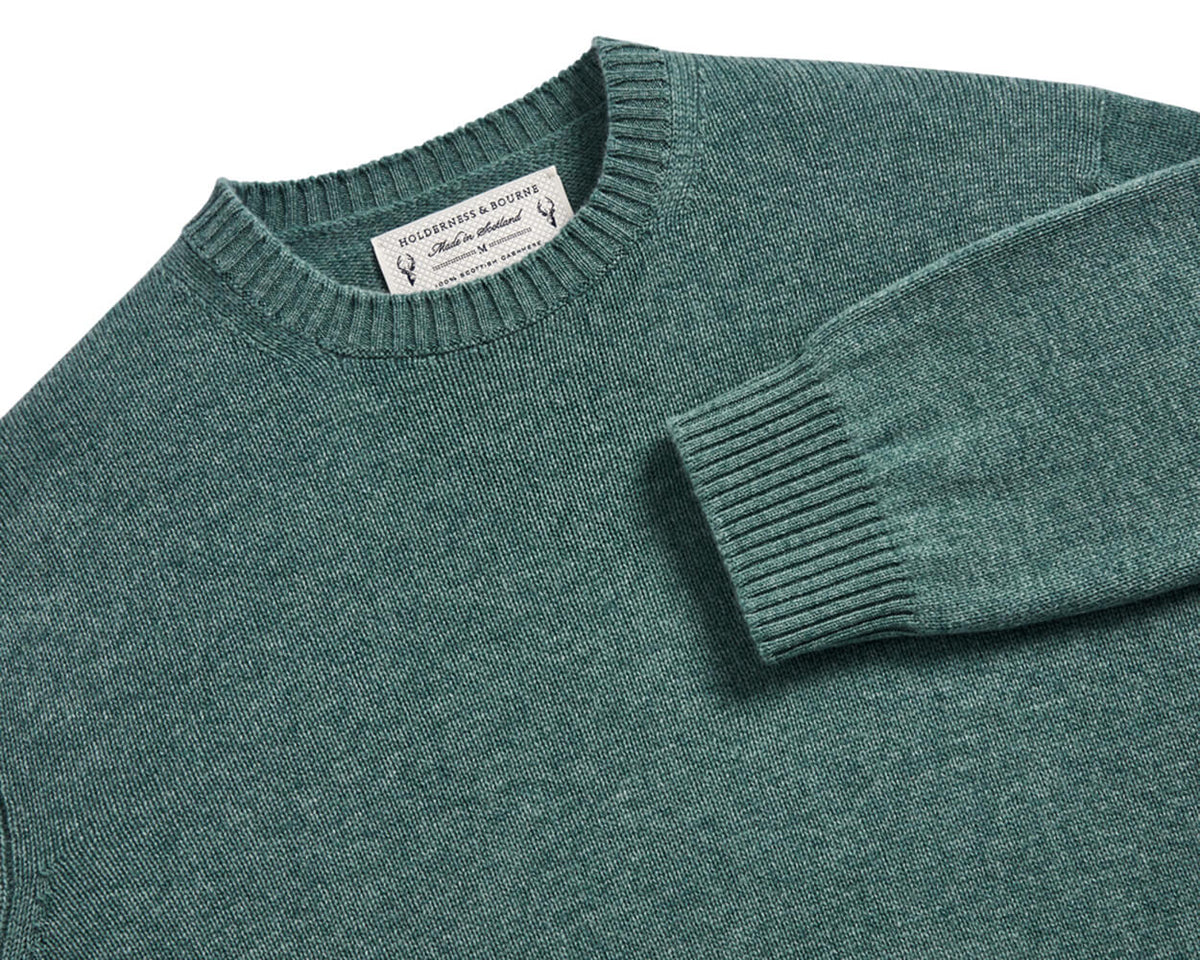 Holderness & Bourne The Berwick Men’s Dark Green Pullover Sweater