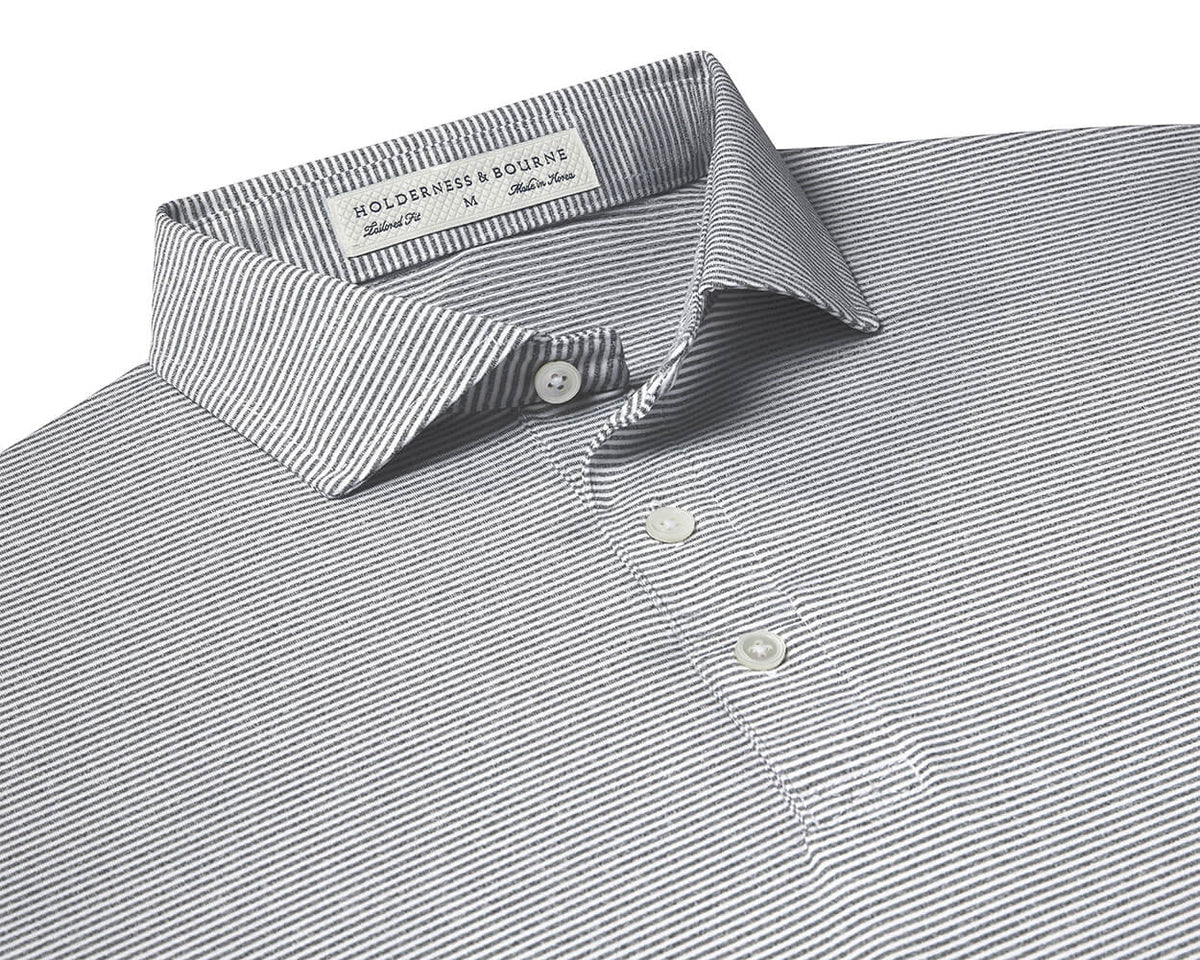 The Perkins Shirt: Gray & White