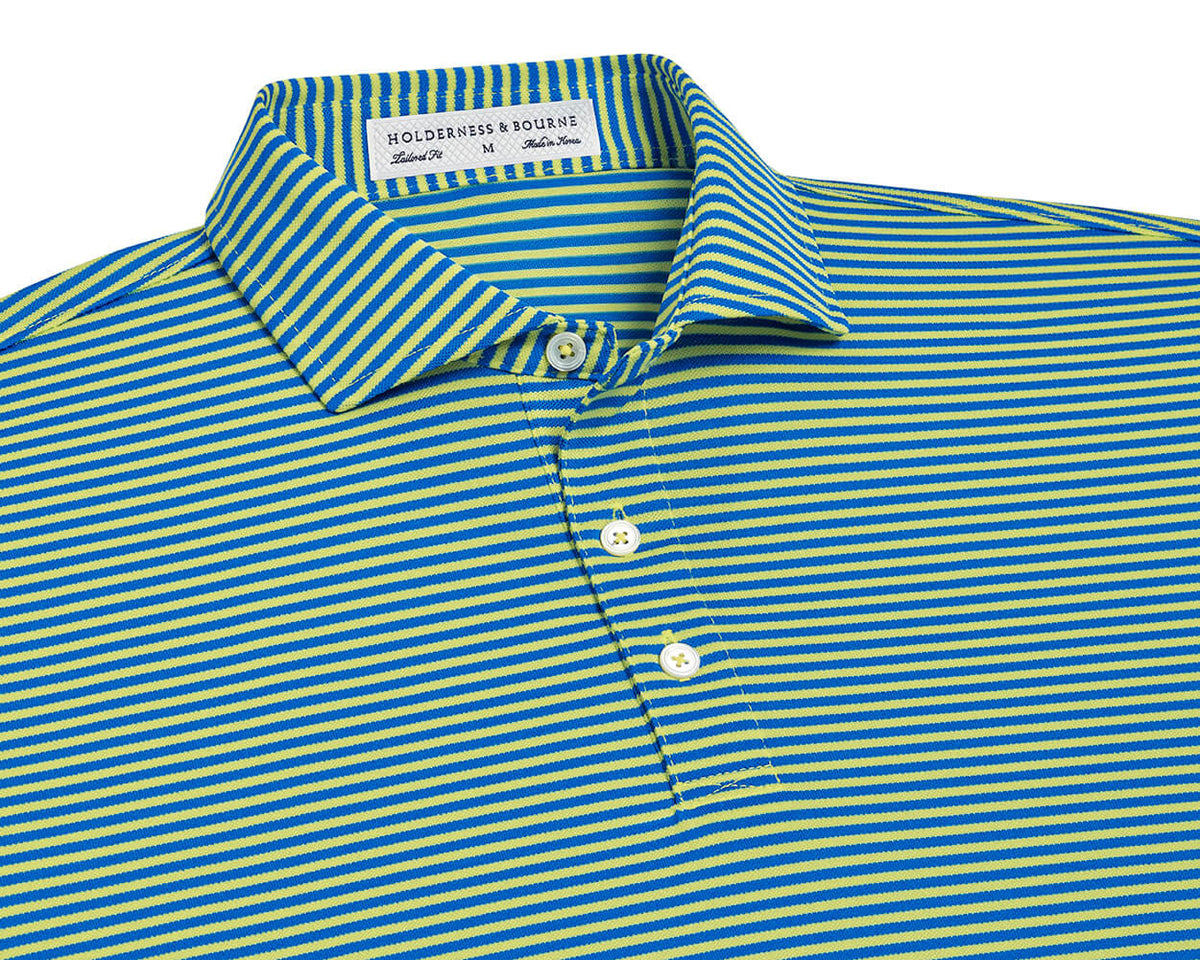 The Maxwell Shirt: Marlin Blue & Citron