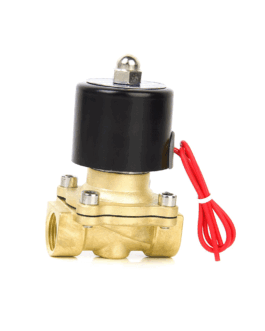 Brass 2/2 Diaphragm Solenoid Valve 1/2″ AC220V Copper Coil