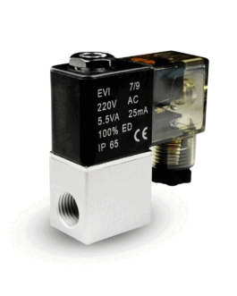 2/2 Direct Acting Solenoid Valve 1/4″ (220VAC / 24VDC)