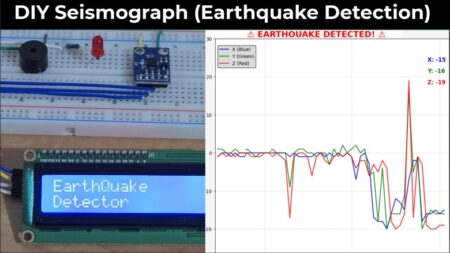 Earthquake Detector Alarm with with Accelerometer & Arduino