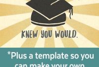 Free Graduation Cards Plus Envelope Template Recipe Holiday regarding dimensions 564 X 1692