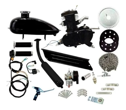 Kit Completo Motor P/ Bicicleta Motorizada 80cc 