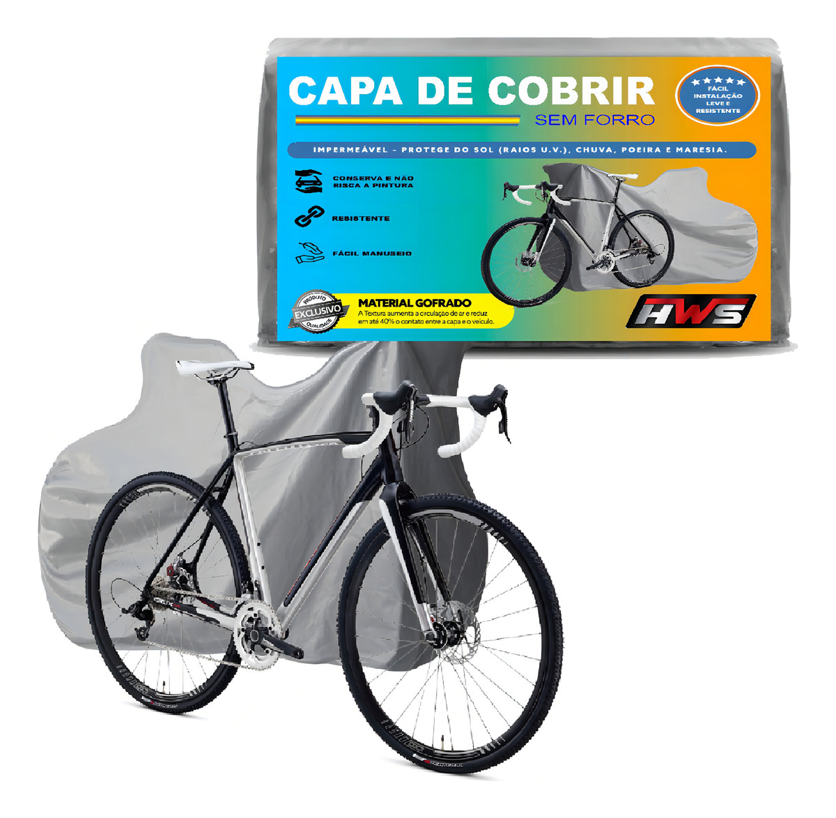 Capa Bicicleta Impermeável Marca Hws Proteção Uv E Chuva