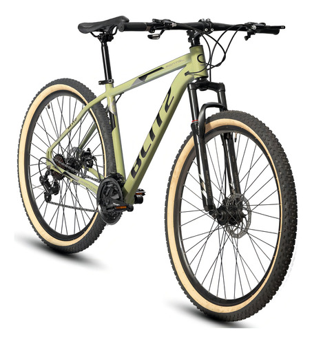 Bicicleta 29 Blitz Pontal Mtb Aluminio Shimano 21v F. Disco Cor Verde Tamanho do quadro 17