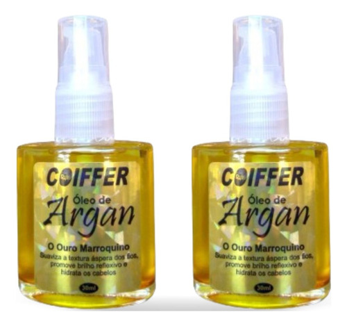 Oleo De Argan Coiffer 30 Ml Reparador De Pontas (2un)