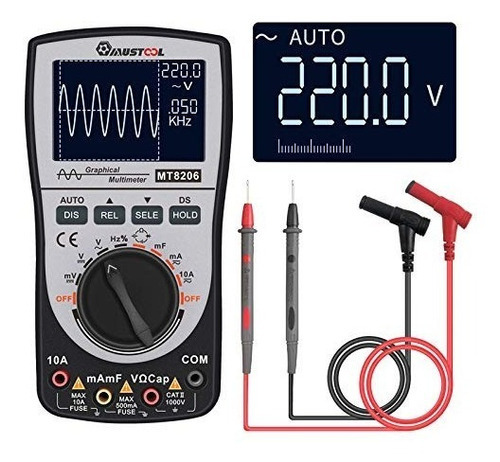 Sinal de multímetro de osciloscópio digital profissional Mustool