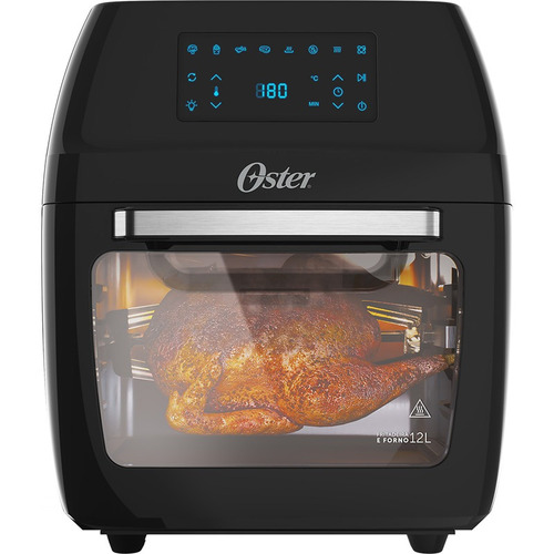 Fritadeira Oven Fryer 3 em 1 ofrt780 12 litros preta Oster cor preto 220v