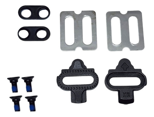 Par Tacos Taquinho Pedal Clip Bike Preto Sapatilha Spd Mtb Veloforce