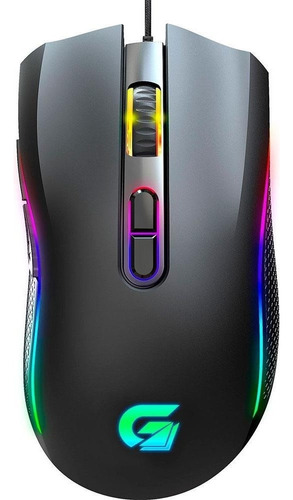 Mouse Usb Gamer Fortrek Black Hawk Rgb 7200dpi Sw Huano Cor Preto