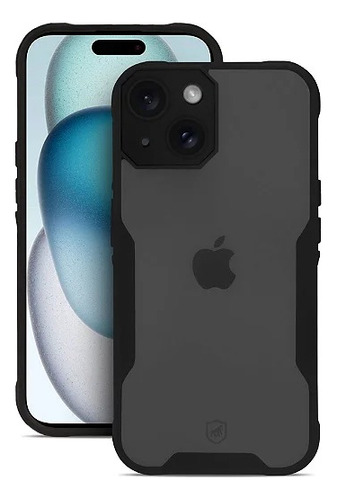 Case Capa Capinha Dual Sense Para iPhone 15 - Gshield Cor Preto