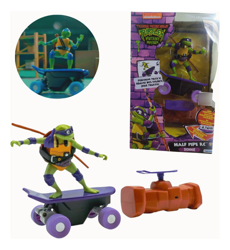 Skate Donatello Tartaruga Ninja Rádio Controle Candide 7416