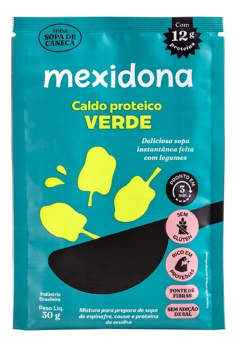 Sopa Instantânea Natural Sabor Caldo verde Mexidona Sem Glúten