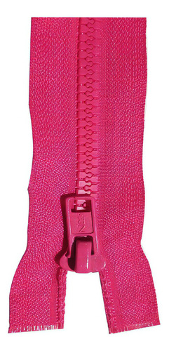 Zíper Para Jaquetas, Bolsas  Extra Forte Cor Rosa Chiclete 70cm Cod X43