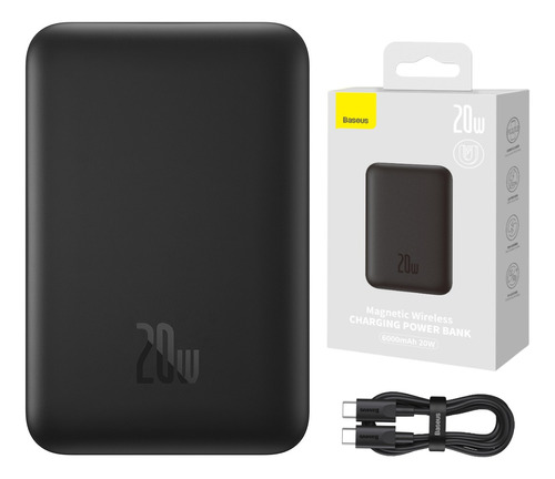 Carregador Portátil Power Bank Indução 6000mah 20w Baseus