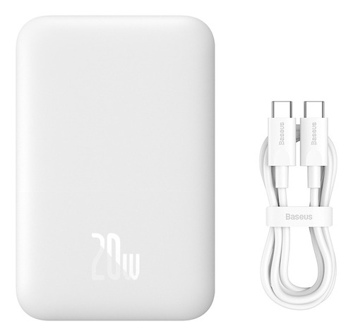 Carregador Port Powerbank P/ Magsafe Baseus iPhone 20w 6.000