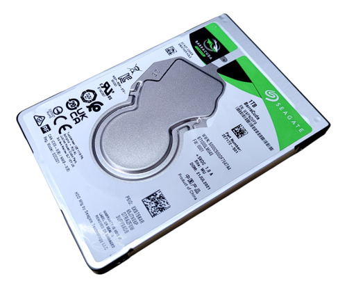 Hd Disco Rígido Interno Seagate Barracuda St1000lm048 1tb Prateado 2,5 Sata