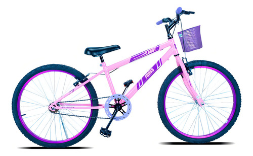 Bicicleta passeio infantil Forss Anny R24 - rosa