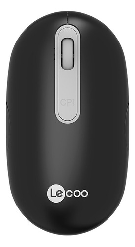 Mouse Sem Fio Lecoo Recarregável Usb Tipo-c Preto Ws207