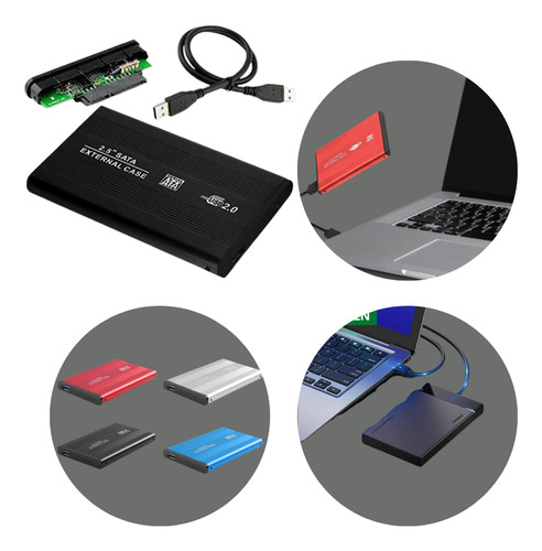 Case Hd Adaptador Usb 2.0 Sata Ssd Externo Usb Slim 3 Tb