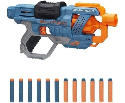 Nerf Elite 2.0 Commander Rd-6 Hasbro Lança Até 21 Metros