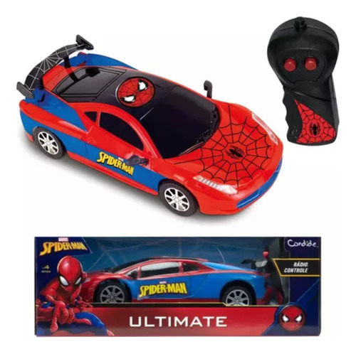 Carrinho Spider Man Homem Aranha Controle Remoto - Candide