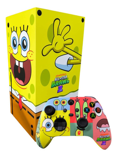 Microsoft Xbox Series X 1tb Nickelodeon All-star Brawl 2 Special Edition Bundle Sponjebob