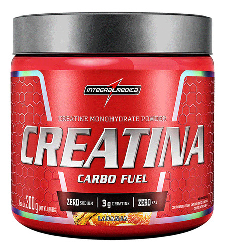 Creatina Carbo Fuel Laranja 300g Integralmedica