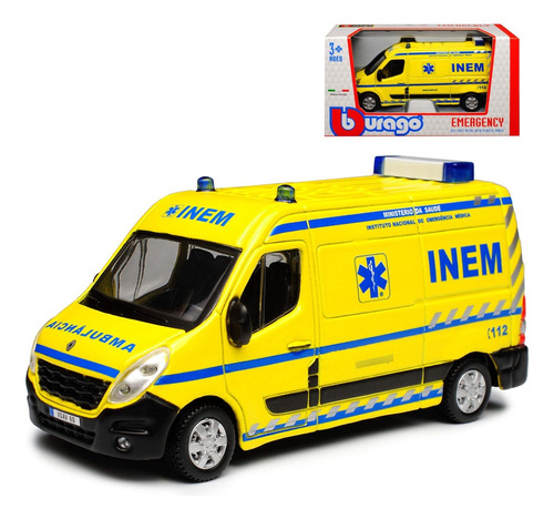 Renault Master Bombeiros Portugal Emergency Burago 1/50