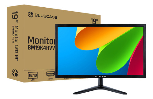 Monitor 19 Preto Led Bm19k4hvw Bluecase - 75hz / Hdmi / Vga