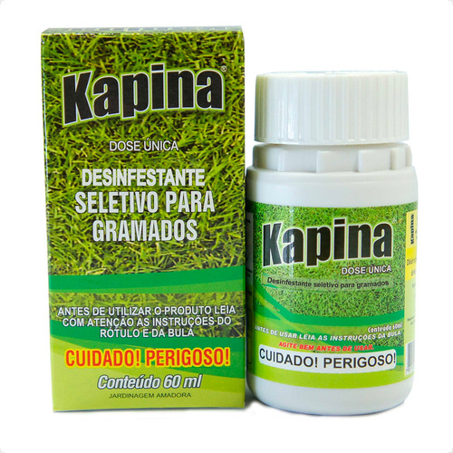 Kapina Herbicida Seletivo Para Gramados Rawell 60 Ml