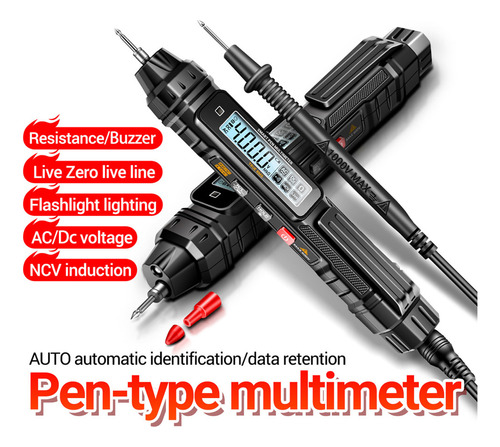 Caneta De Teste Elétrica De Multímetro Digital Portátil Prof