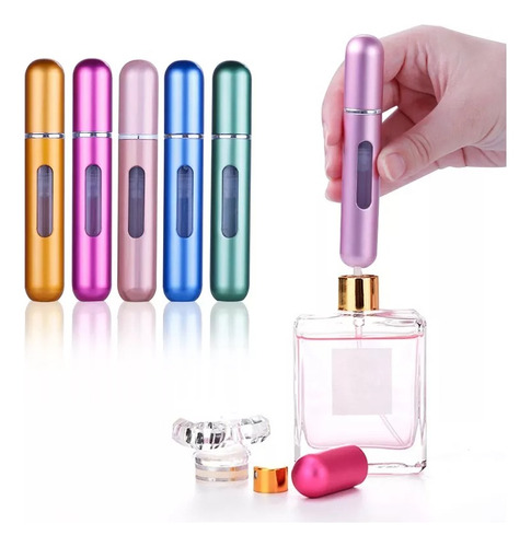 3 Mini Frasco Porta Perfume Recarregável Spray Bolsa Viagem Portátil 5ml