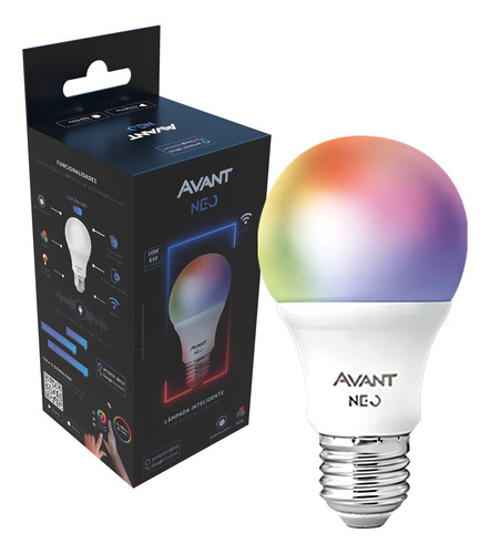 Lampada Led Rgb Bulbo 15w Neo Inteligente Smart Wi-fi