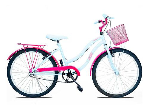 Bicicleta Infantil Retro Aro 24 Forss Hello Pink Mcz18