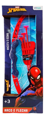 Brinquedo Infantil Arco E Flecha Spiderman Disney Cor Vermelho/azul