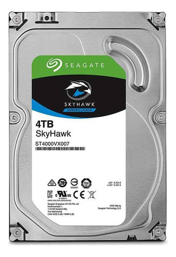 Disco rígido interno Seagate Seagate 4tb Sata Video Surveillance Silver